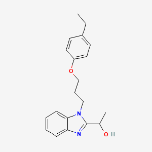 molecular formula C20H24N2O2 B2747542 1-(1-(3-(4-ethylphenoxy)propyl)-1H-benzo[d]imidazol-2-yl)ethanol CAS No. 853752-50-8