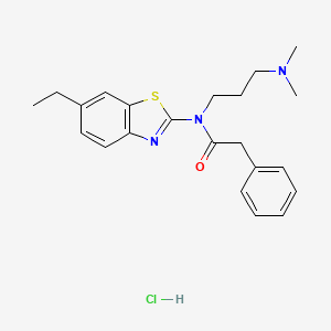 N-(3-(dimethylamino)propyl)-N-(6-ethylbenzo[d]thiazol-2-yl)-2-phenylacetamide hydrochloride