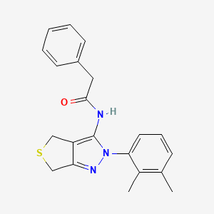 N-[2-(2,3-dimethylphenyl)-4,6-dihydrothieno[3,4-c]pyrazol-3-yl]-2-phenylacetamide