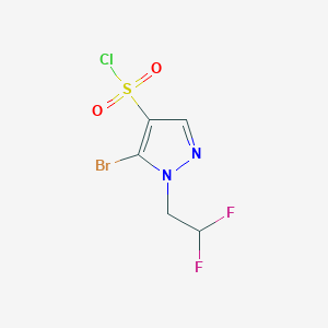 5-Bromo-1-(2,2-difluoroethyl)pyrazole-4-sulfonyl chloride