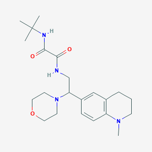 N1-(tert-butyl)-N2-(2-(1-methyl-1,2,3,4-tetrahydroquinolin-6-yl)-2-morpholinoethyl)oxalamide