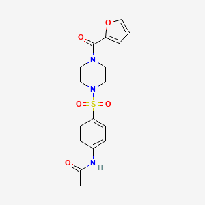 N-(4-{[4-(2-furylcarbonyl)piperazino]sulfonyl}phenyl)acetamide
