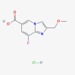 8-Fluoro-2-(methoxymethyl)imidazo[1,2-a]pyridine-6-carboxylic acid;hydrochloride
