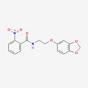 N-(2-(benzo[d][1,3]dioxol-5-yloxy)ethyl)-2-nitrobenzamide