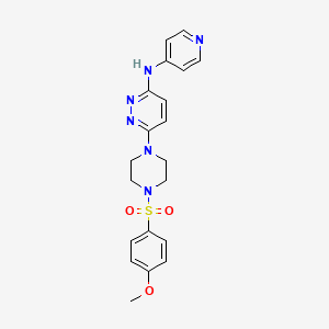 6-(4-((4-methoxyphenyl)sulfonyl)piperazin-1-yl)-N-(pyridin-4-yl)pyridazin-3-amine