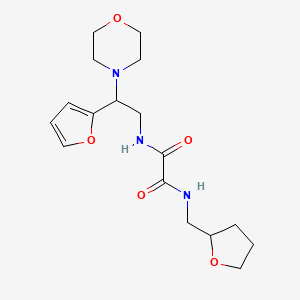 N1-(2-(furan-2-yl)-2-morpholinoethyl)-N2-((tetrahydrofuran-2-yl)methyl)oxalamide