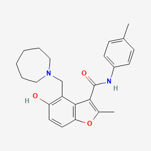 4-(azepan-1-ylmethyl)-5-hydroxy-2-methyl-N-(4-methylphenyl)-1-benzofuran-3-carboxamide