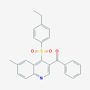 [4-(4-Ethylphenyl)sulfonyl-6-methylquinolin-3-yl]-phenylmethanone