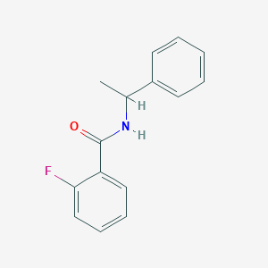 molecular formula C15H14FNO B2747606 2-氟-N-(1-苯乙基)苯甲酰胺 CAS No. 2647-03-2