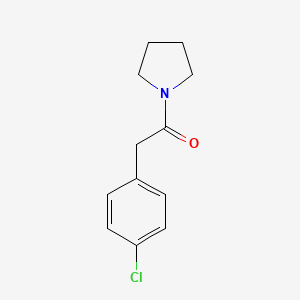 molecular formula C12H14ClNO B2747623 2-(4-Chlorophenyl)-1-(pyrrolidin-1-yl)ethan-1-one CAS No. 19202-19-8