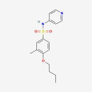 molecular formula C16H20N2O3S B2747701 [(4-Butoxy-3-methylphenyl)sulfonyl]-4-pyridylamine CAS No. 940989-40-2