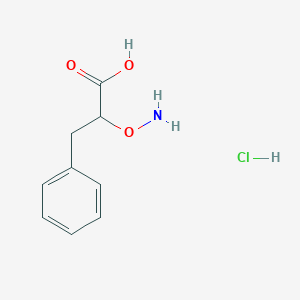 molecular formula C9H12ClNO3 B2747707 2-(Aminooxy)-3-phenylpropanoic acid hydrochloride CAS No. 5619-81-8
