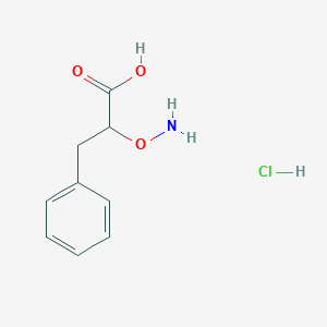 molecular formula C9H12ClNO3 B2747707 2-(氨氧基)-3-苯丙酸盐酸盐 CAS No. 5619-81-8