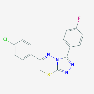 6-(4-chlorophenyl)-3-(4-fluorophenyl)-7H-[1,2,4]triazolo[3,4-b][1,3,4]thiadiazine