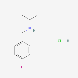 molecular formula C10H15ClFN B2747712 N-(4-Fluorobenzyl)-2-propanamine hydrochloride CAS No. 1158308-41-8; 137379-61-4