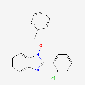 molecular formula C20H15ClN2O B2747738 1-(benzyloxy)-2-(2-chlorophenyl)-1H-1,3-benzimidazole CAS No. 338791-22-3