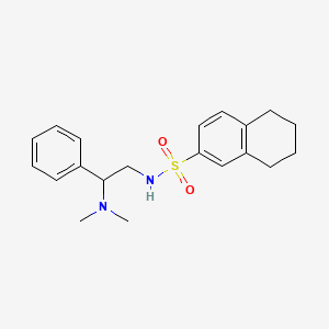 molecular formula C20H26N2O2S B2747750 N-[2-(dimethylamino)-2-phenylethyl]-5,6,7,8-tetrahydronaphthalene-2-sulfonamide CAS No. 941996-87-8