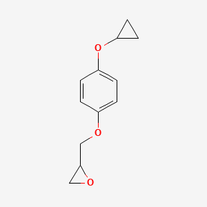 molecular formula C12H14O3 B2747787 2-[(4-Cyclopropyloxyphenoxy)methyl]oxirane CAS No. 2408963-44-8