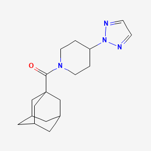 molecular formula C18H26N4O B2747788 (4-(2H-1,2,3-triazol-2-yl)piperidin-1-yl)((3r,5r,7r)-adamantan-1-yl)methanone CAS No. 2198055-53-5