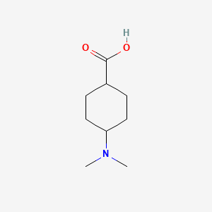 molecular formula C9H17NO2 B2747810 trans-4-(Dimethylamino)cyclohexanecarboxylic acid CAS No. 38605-38-8