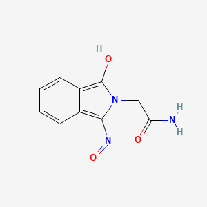 molecular formula C10H9N3O3 B2747814 2-[1-(hydroxyimino)-3-oxo-2,3-dihydro-1H-isoindol-2-yl]acetamide CAS No. 1807937-77-4