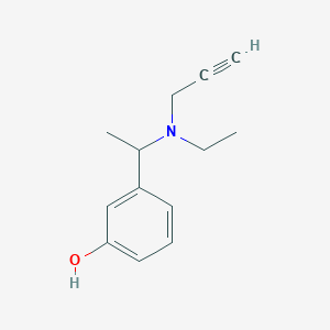 3-[1-[Ethyl(prop-2-ynyl)amino]ethyl]phenol