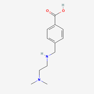 molecular formula C12H18N2O2 B2747846 4-(((2-(二甲胺基)乙基)氨基)甲基)苯甲酸 CAS No. 932196-19-5
