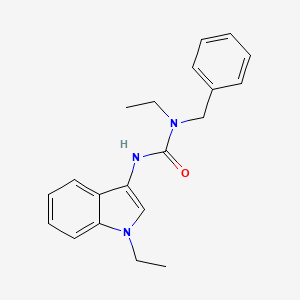1-benzyl-1-ethyl-3-(1-ethyl-1H-indol-3-yl)urea