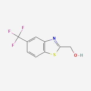 molecular formula C9H6F3NOS B2747859 [5-(三氟甲基)-1,3-苯并噻唑-2-基]甲醇 CAS No. 885527-21-9