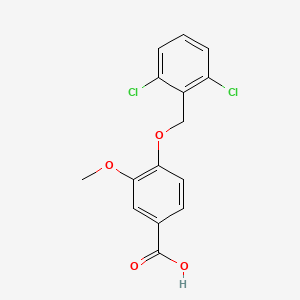 4-[(2,6-Dichlorobenzyl)oxy]-3-methoxybenzoic acid