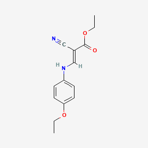 Ethyl 2-cyano-3-[(4-ethoxyphenyl)amino]prop-2-enoate