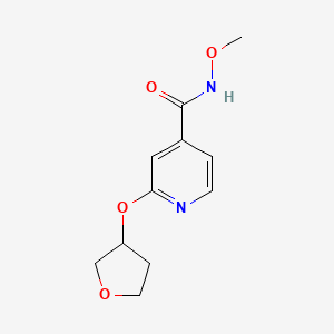 molecular formula C11H14N2O4 B2747869 N-methoxy-2-((tetrahydrofuran-3-yl)oxy)isonicotinamide CAS No. 1903794-27-3