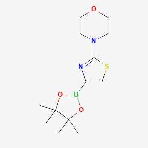 molecular formula C13H21BN2O3S B2747872 2-Morpholinothiazole-4-boronic acid pinacol ester CAS No. 1186115-52-5