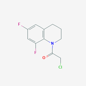 molecular formula C11H10ClF2NO B2747875 2-Chloro-1-(6,8-difluoro-3,4-dihydro-2H-quinolin-1-yl)ethanone CAS No. 2091397-40-7