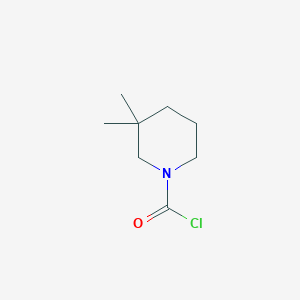 molecular formula C8H14ClNO B2747881 3,3-Dimethylpiperidine-1-carbonyl chloride CAS No. 1383546-43-7