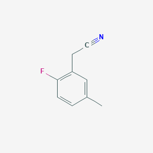 molecular formula C9H8FN B2747901 2-Fluoro-5-methylphenylacetonitrile CAS No. 945541-97-9