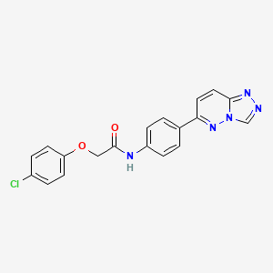 molecular formula C19H14ClN5O2 B2747906 2-(4-氯苯氧基)-N-[4-([1,2,4]噻唑并[4,3-b]嘧啶-6-基)苯基]乙酰胺 CAS No. 894065-22-6