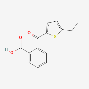 molecular formula C14H12O3S B2747912 2-(5-Ethylthiophene-2-carbonyl)benzoic acid CAS No. 152567-84-5