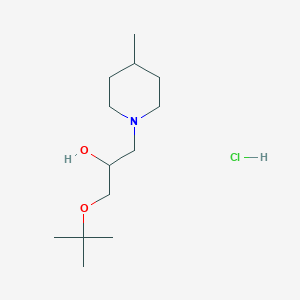 1-(Tert-butoxy)-3-(4-methylpiperidin-1-yl)propan-2-ol hydrochloride