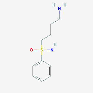 molecular formula C10H16N2OS B2747929 4-(Phenylsulfonimidoyl)butan-1-amine CAS No. 2344686-00-4