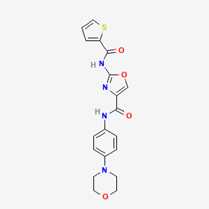 N-(4-morpholinophenyl)-2-(thiophene-2-carboxamido)oxazole-4-carboxamide