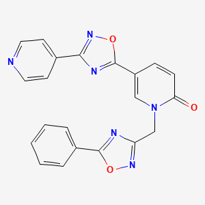 1-((5-phenyl-1,2,4-oxadiazol-3-yl)methyl)-5-(3-(pyridin-4-yl)-1,2,4-oxadiazol-5-yl)pyridin-2(1H)-one