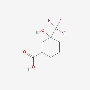 3-Hydroxy-3-(trifluoromethyl)cyclohexanecarboxylic acid