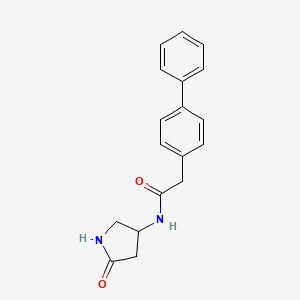 2-([1,1'-biphenyl]-4-yl)-N-(5-oxopyrrolidin-3-yl)acetamide