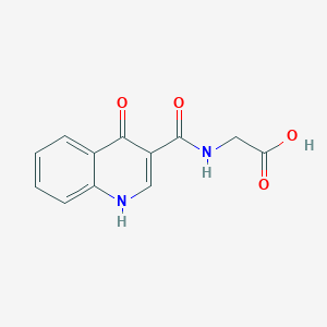2-[(4-Hydroxyquinolin-3-yl)formamido]acetic acid