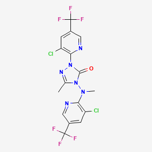2-[3-chloro-5-(trifluoromethyl)-2-pyridinyl]-4-[[3-chloro-5-(trifluoromethyl)-2-pyridinyl](methyl)amino]-5-methyl-2,4-dihydro-3H-1,2,4-triazol-3-one