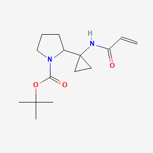 Tert-butyl 2-[1-(prop-2-enoylamino)cyclopropyl]pyrrolidine-1-carboxylate