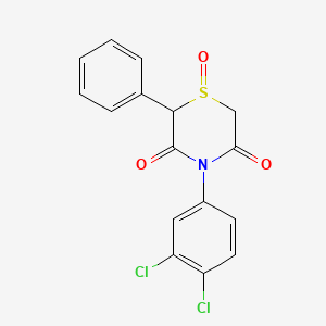 4-(3,4-Dichlorophenyl)-2-phenyl-1lambda~4~,4-thiazinane-1,3,5-trione