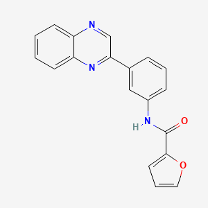 molecular formula C19H13N3O2 B2748012 N-[3-(2-quinoxalinyl)phenyl]-2-furamide CAS No. 832679-46-6