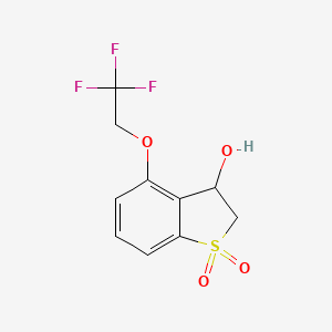 3-Hydroxy-4-(2,2,2-trifluoroethoxy)-2,3-dihydro-1lambda6-benzothiophene-1,1-dione